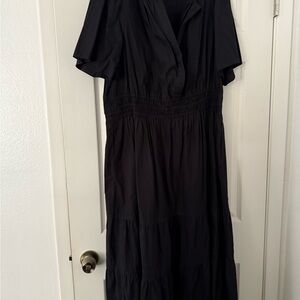Anthropologie Black Maxi Dress